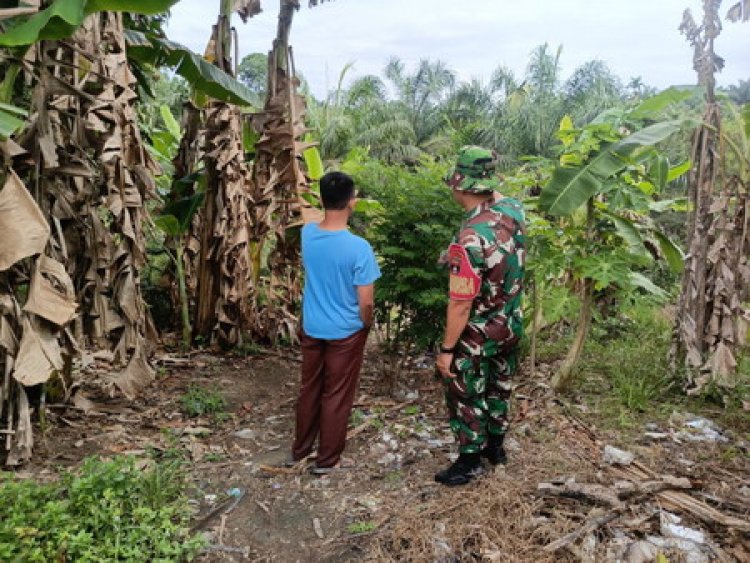 Babinsa Kodim 0301/ Pbr Sosialisasi Karhutla di Lembah Damai