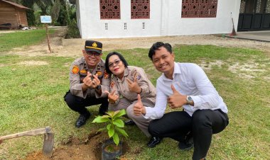 Green Policing Goes to Church, Kapolres Kampar: Wujud Kepedulian Polri, Jaga Kamtibmas & Kelestarian Hutan!"