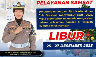 Libur Natal, Samsat Kampar Tutup, Kasat Lantas: 'Manfaatkan Pembayaran Online, Kontribusi untuk Pembangunan Daerah'!