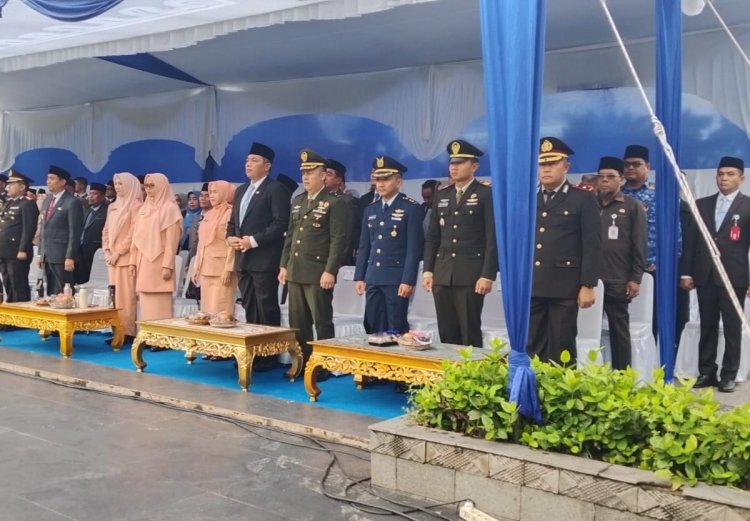 Wakili Dandim, Pasipers Kodim 0301/Pbr Ikuti Upacara Peringatan Hari Bela Negara