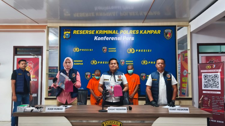Polres Kampar 'Sikat' Pelaku Cabul & Curat, Kasat Reskrim: 'Komitmen Berantas Kejahatan, Lindungi Masyarakat'!"