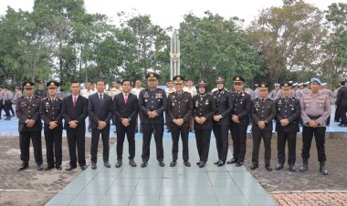 HUT Satpam ke-45: Kapolres Kampar Pimpin Ziarah & Tabur Bunga di TMP, Satpam Pilar Keamanan, Mitra Strategis Polri'!