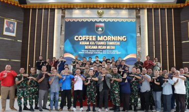 Kodam XIX Gelar Coffe Morning Dengan Wartawan, Perkuat Sinergitas Dan Komunikasi