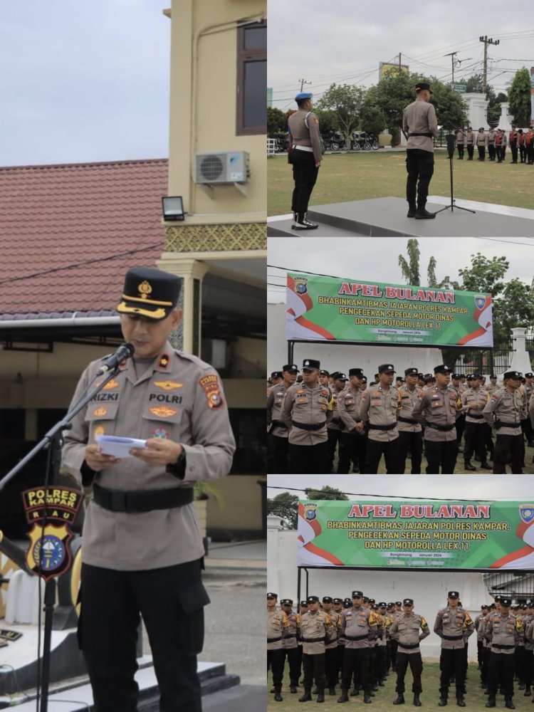 Polres Kampar Siagakan Bhabinkamtibmas Hadapi Bencana!"