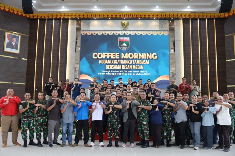 Kodam XIX Gelar Coffe Morning Dengan Wartawan, Perkuat Sinergitas Dan Komunikasi