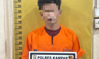 Polres Kampar Tangkap Pelaku Pencabulan, Masuk Rumah Korban Melalui Jendela