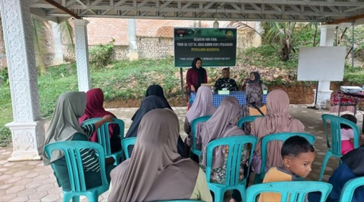 Penyuluhan Kesehatan Warnai Kegiatan Non Fisik TMMD di Tenayan Raya