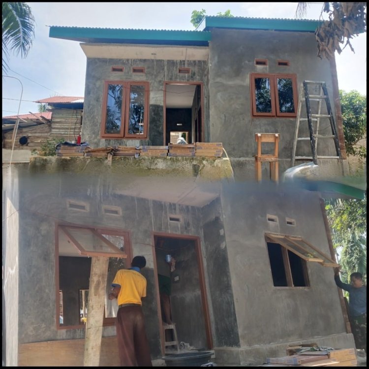 Progres RTLH Capai 83 Persen, Satgas TMMD Percantik Rumah Almarhum Bapak Yudarfis di Tenayan Raya