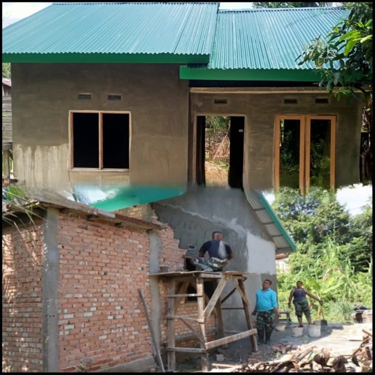 Progres RTLH Capai 83 Persen, Rumah Ibu Sarianis Mulai Nyaman Dihuni Berkat Sentuhan TMMD
