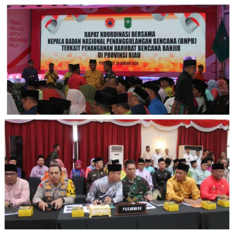 Dandim 0301 PBR Hadiri Rakor Penanggulangan Bencana Banjir