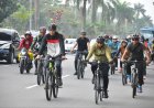 Dandim 0301/Pbr Mendampingi Danrem 031/WB Melaksanakan Gowes Bersama 