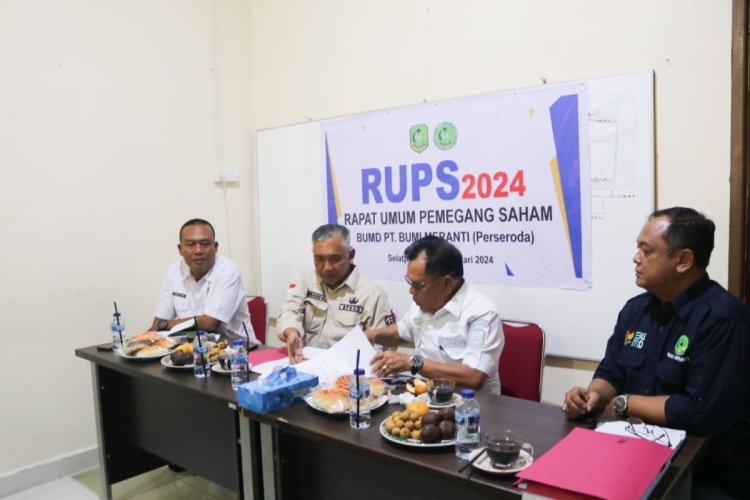 Pimpin RUPS BUMD PT Bumi Meranti, Plt Bupati Asmar Sampaikan Sejumlah Arahan