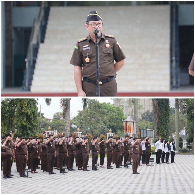 Asisten Tindak Pidana Khusus Kejaksaan Tinggi Riau Penerima Apel Kerja Pagi