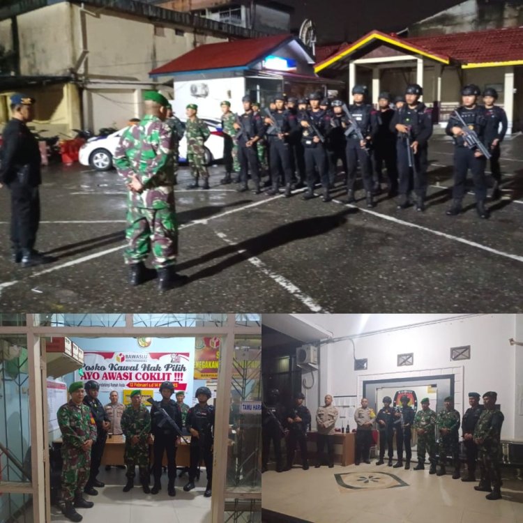Ciptakan Kondisi Aman Pasca Pencoblosan,Kodim 0301/Kota Laksanakan Patroli Gabungan