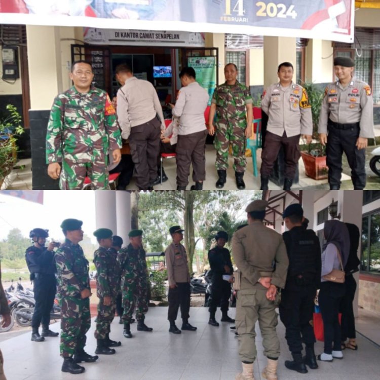 Ciptakan Situasi Kondusif Pasca Pemilu,Kodim 0301/Pbr laksanakan Patroli Bersama Polri