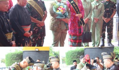 Dandim 0301 PBR Sambut Kedatangan Inspektur TNI Angkatan Darat