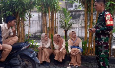 Babinsa Kodim 0301 Gugah Pelajar Terus Fokus Kejar Cita Cita