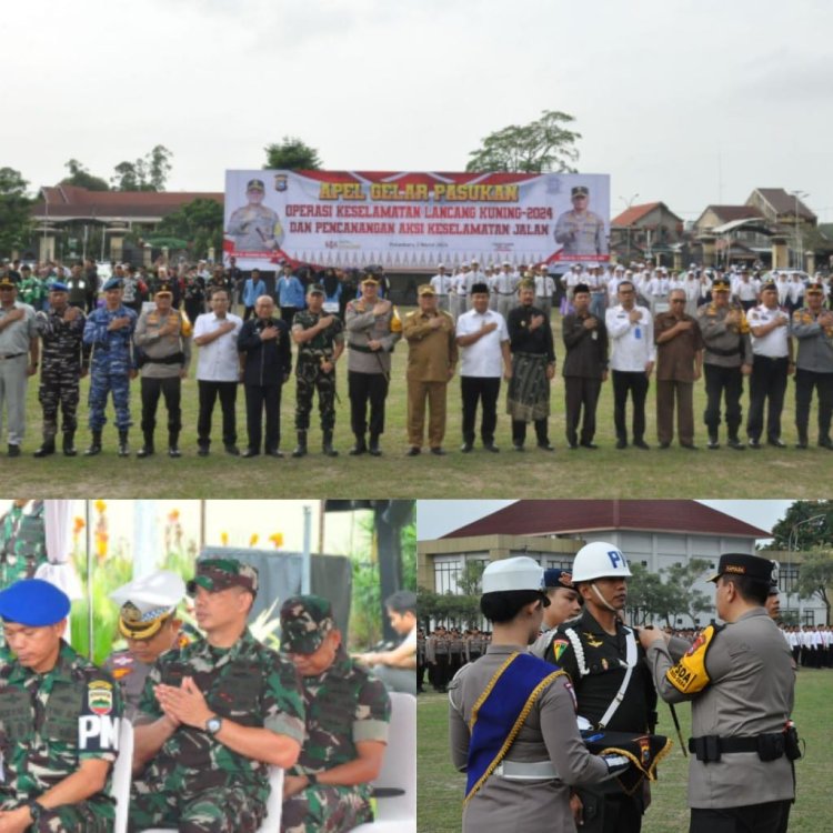 Dandim 0301/Pbr Hadiri Apel Gelar Pasukan Operasi Keselamatan Lancang Kuning 2024