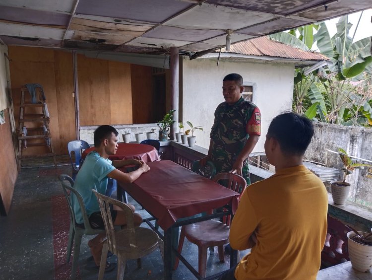 Babinsa Kodim 0301/Pbr Laksanakan Komsos Guna Bangun Toleransi ditengah Kemajemukan