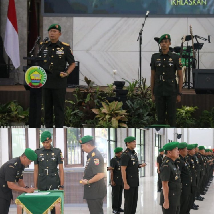 Dandim 0301/Pbr Hadiri Sertijab dan Tradisi Korps Kasrem 031/WB