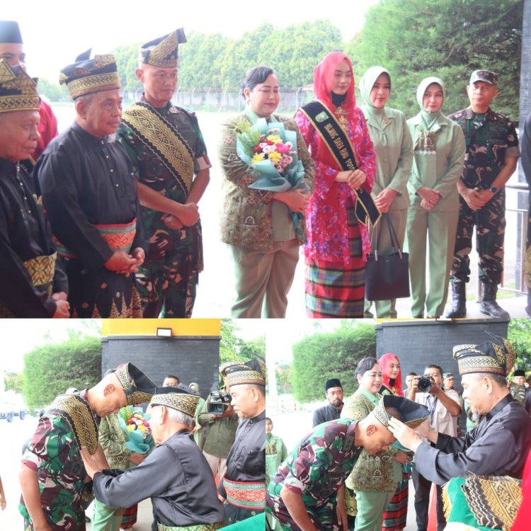 Dandim 0301 PBR Sambut Kedatangan Inspektur TNI Angkatan Darat