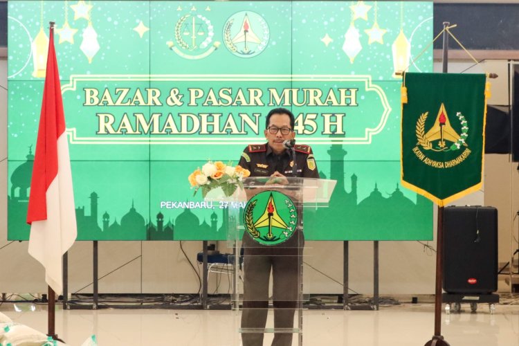 Kejati Riau Gelar Bazar dan Pasar Murah Ramadhan 1445 H