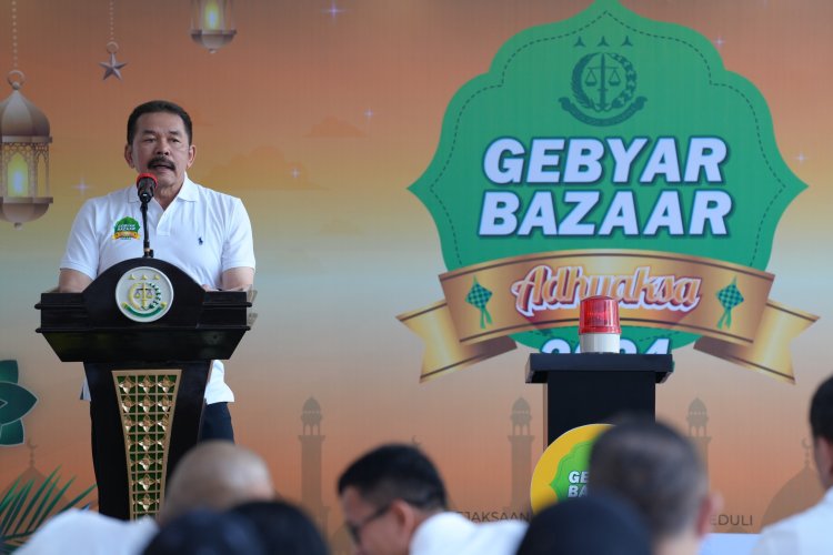 Jaksa Agung ST Burhanuddin: Bakti Sosial Kejaksaan RI Peduli dan Gebyar Bazar Adhyaksa Tahun 2024 Sebagai Bentuk Kepedulian Kejaksaan RI kepada Masyarakat dan kepada Warga Adhyaksa