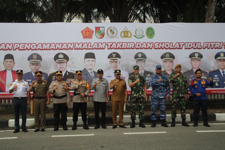 Dandim 0301/Pbr Hadiri Apel Kesiapan Pengamanan Malam Takbir Hari Raya Idul Fitri 1445 H