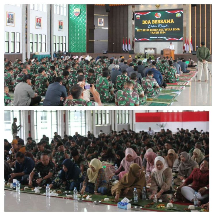 Kodim 0301 Pekanbaru Ucapkan Selamat HUT ke 65 Korem 031 Wira Bima