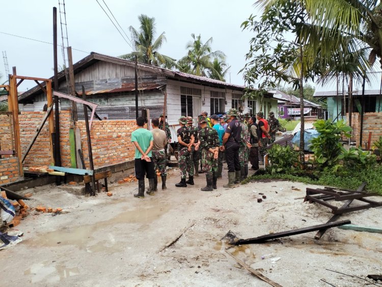 Hujan Rintik rintik Tidak Menghalangi Giat Pra TMMD