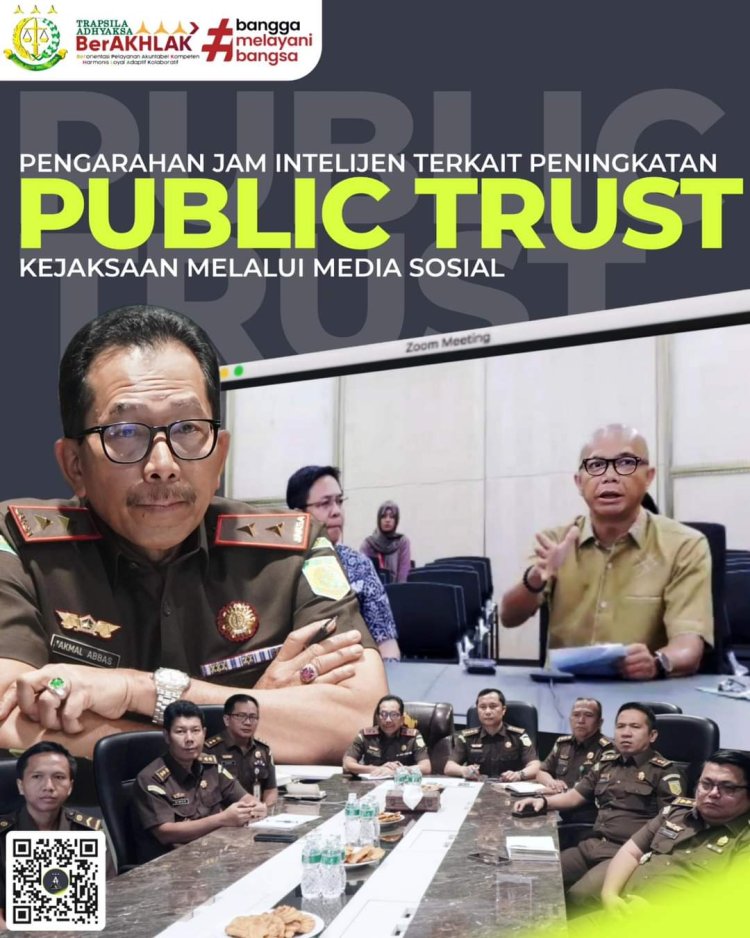 Kepala Kejaksaan Tinggi Riau mengikuti Kegiatan Kunjungan Kerja Jaksa Agung Muda Intelijen Kejaksaan Agung RI secara Virtual