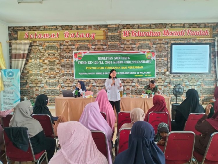 Satgas TMMD Kodim 0301/Pbr Beri Penyuluhan Pangan Pada Masyarakat