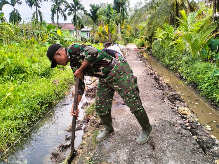 Pembuatan Drainase Jalan Hiu 2 Sudah Mulai Tampak, Dan SSK TMMD: Hasil Kerja Keras Satgas dan Warga