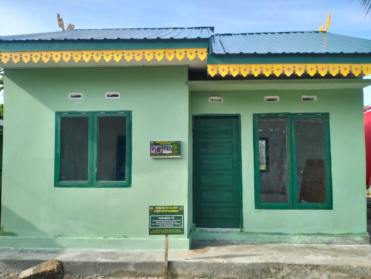 Satgas TMMD Ke-120 Kodim 0301/Pbr Telah Tuntas 100 Persen Rehab 5 Rumah RTLH.