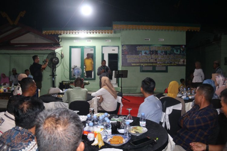 Warga Gelar Syukuran Jelang Berakhir Program TMMD ke 120 Kodim 0301 PBR