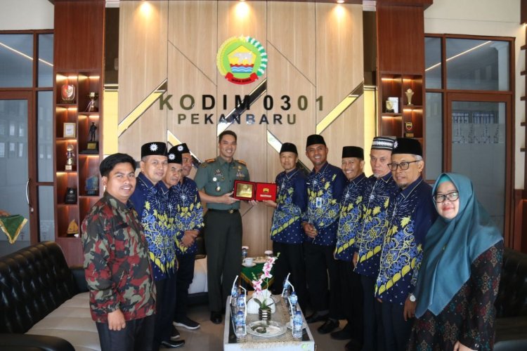 Dandim 0301 PBR Menerima Audensi Pimpinan Daerah Muhammadiyah Kota Pekanbaru