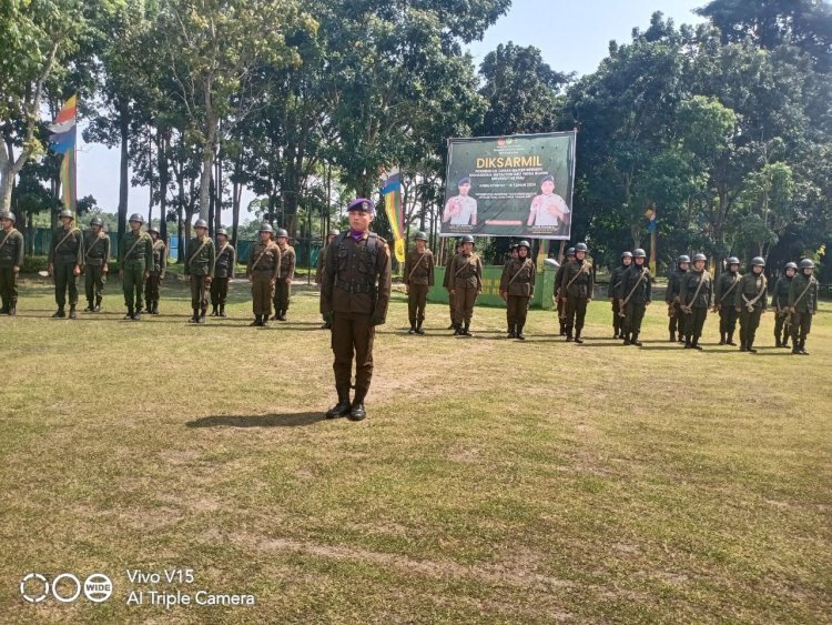 Wakili Dandim 0301/Pbr, Pasiter Pimpin Upacara Pembukaan Diksarmil Ke- IX Resimen Mahasiswa Batalyon 041/Indra Buana