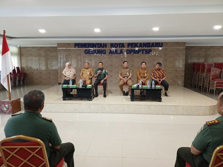 Mewakili Dandim, Kasdim 0301/Pbr Hadiri Sosialisasi Perluasan Areal Tanam Padi Gogo di Kota Pekanbaru