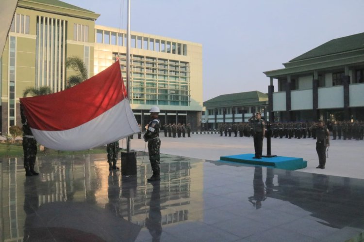 Kodim 0301/Pbr Laksanakan Upacara 17 - an Bulan Juli.