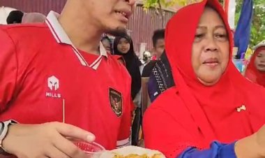 Agung Nugroho Berbaur Bersama Warga Dalam Memeriahkan HUT RI di Kelurahan Tangkerang Barat