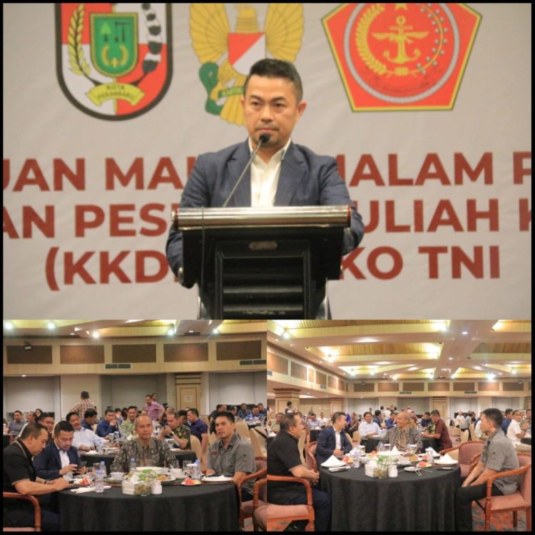 Dandim 0301 PBR dan Forkompinda Pekanbaru Jamu Makan Malam Pasis Sesko TNI