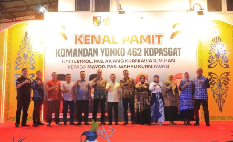 Dandim 0301/Pbr Hadiri Kenal Pamit Komandan Yonko 462 Kopasgat