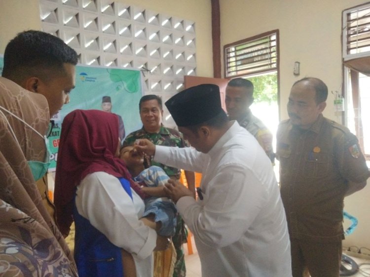 Babinsa Kodim 0301/Pbr Monitoring Pemberian PIN Polio Warga Binaan