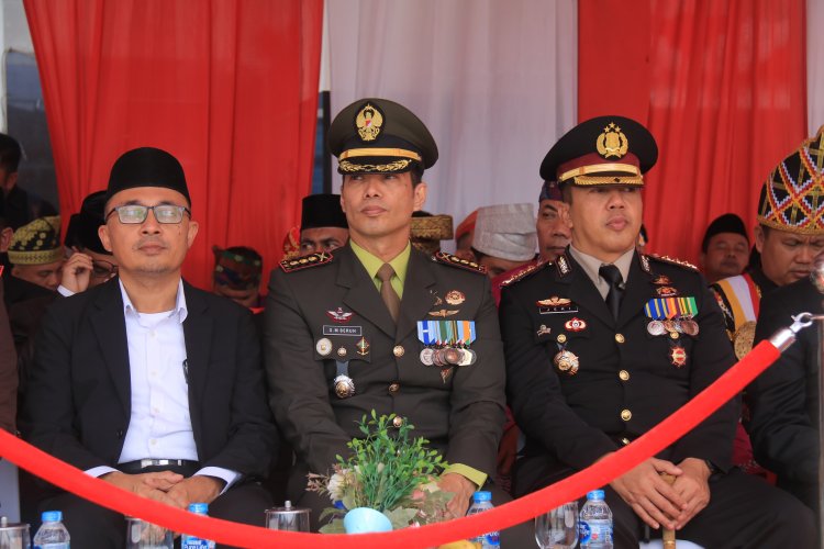 Dandim 0301/Pbr Hadiri Peringatan HUT RI Ke-79 di Kantor Walikota Pekanbaru