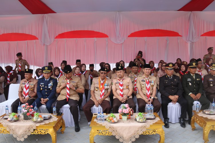 Dandim 0301/Pbr Diwakili Kasdim Hadiri Peringatan Hari Pramuka Ke-63