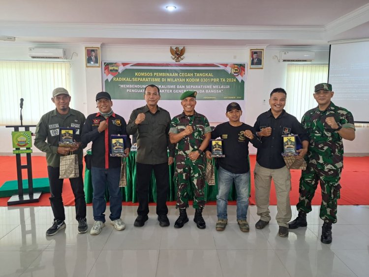 Kodim 0301 Pekanbaru Bersama Kesbangpol Gelar Sosialisasi Cegah Radikalisme dan Bentuk Karakter Generasi Muda