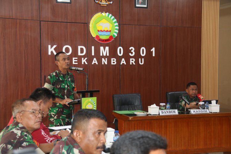 Pasi Ops Paparkan RPG Latihan Sistem Blok dI Hadapan Dandim