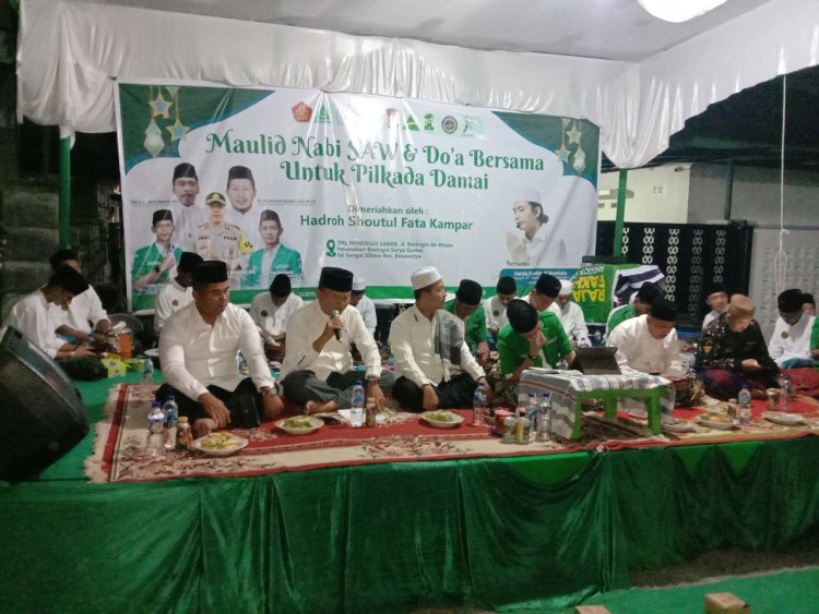 Wakili Dandim, Danramil 06/Sukajadi Hadiri Maulid Nabi dan Do'a Bersama untuk Pilkada Damai Tahun 2024