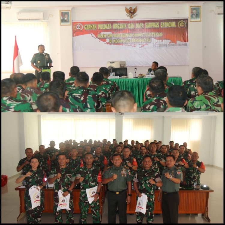 Kodim 0301/Pbr Menerima Kunjungan Wadan Pusterad