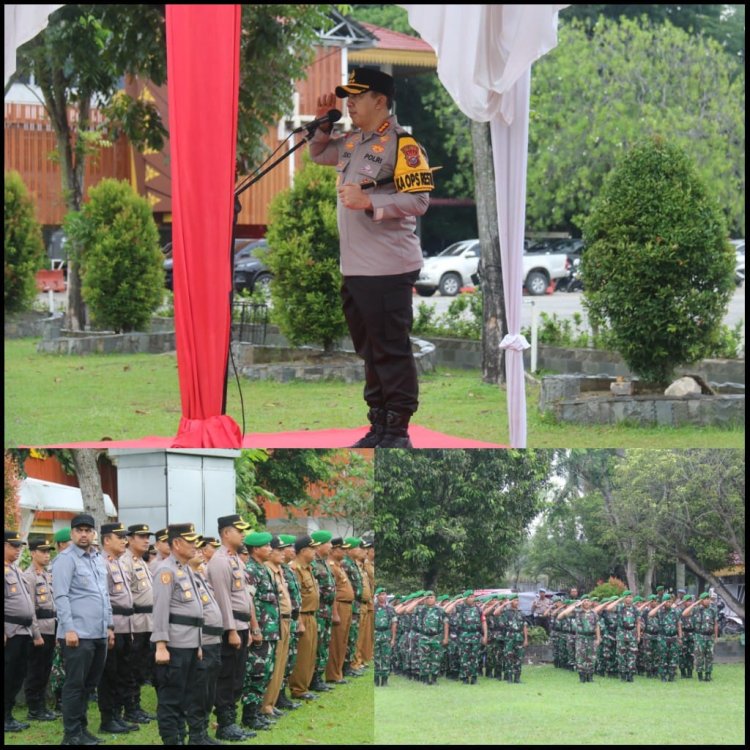 Dandim 0301/Pbr Hadiri Kampanye Akbar Gelar Pasukan Pengamanan Pilkada